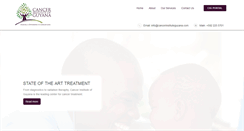 Desktop Screenshot of cancerinstituteguyana.com